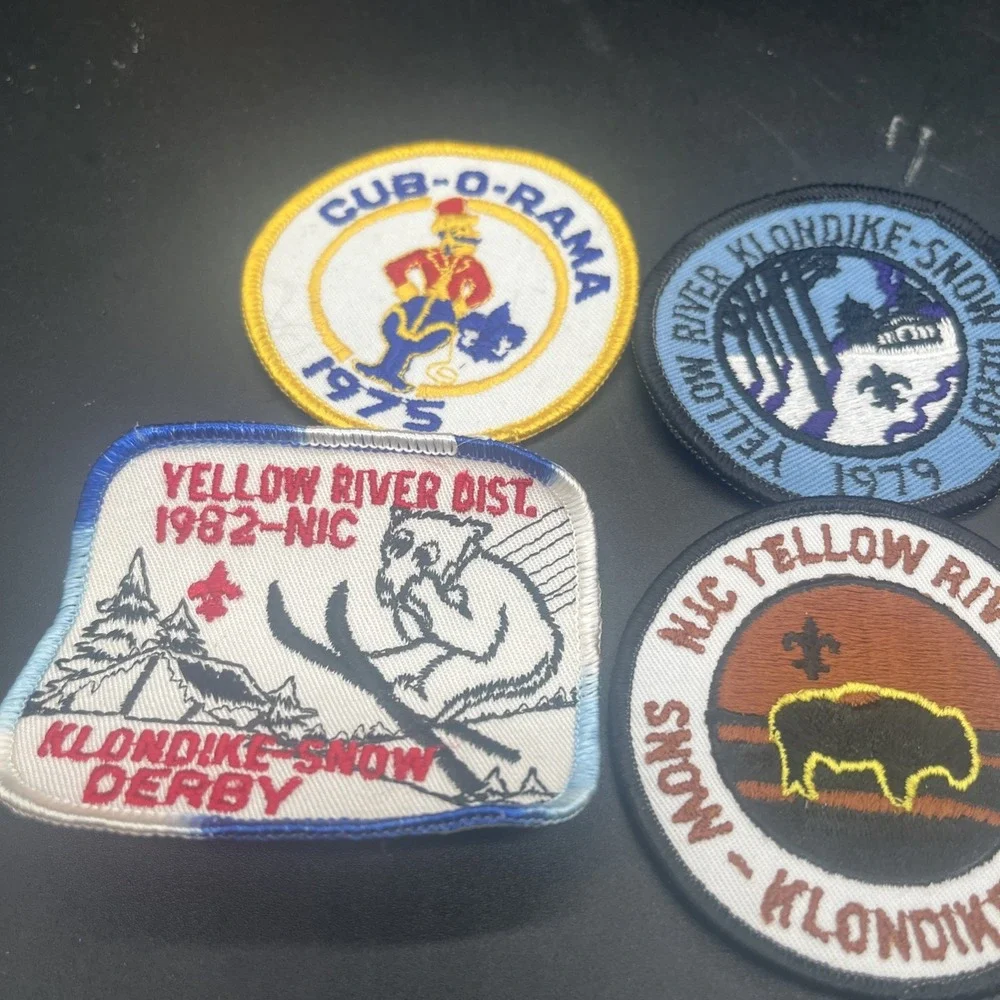 Vintage 1970s-80s Boy Scout Patch Lot (5) Yellow River District Klondike Derby - Picture 3 of 16